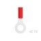 Te Connectivity Ring Terminal, M6 Stud Size, 20 AWG, 300 V, Nylon Insulated, Red 2-320571-4 - alternate 5